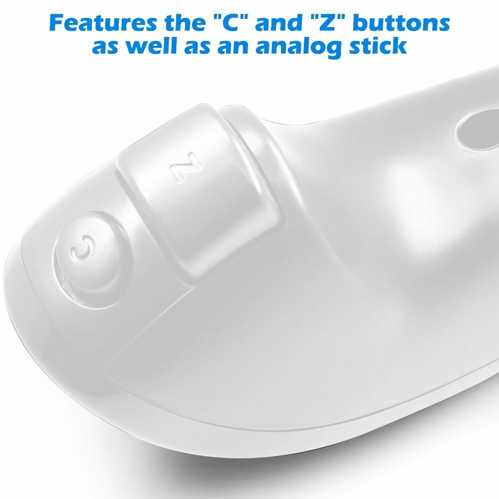Wii Nunchuck White For Nintendo Video Game Controller Remote For Wii & Wii U