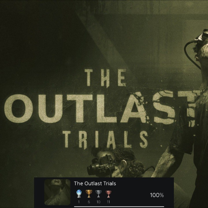 Platinum Trophy Service Outlast Trials PS4 PS5