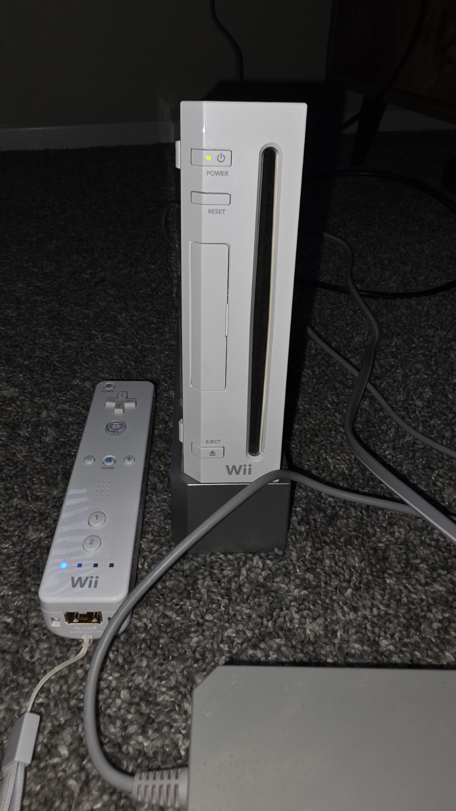 Nintendo Wii RVL-001 512MB White Bundle Controller Cords Nunchuck Tested Works