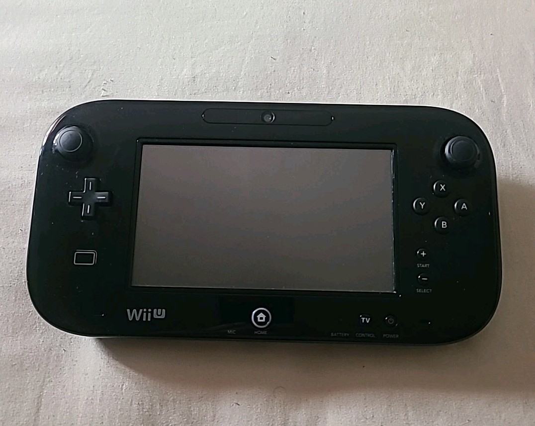 Nintendo Wii U GamePad WUP-010(USA) Black Tablet Only TESTED WORKS.