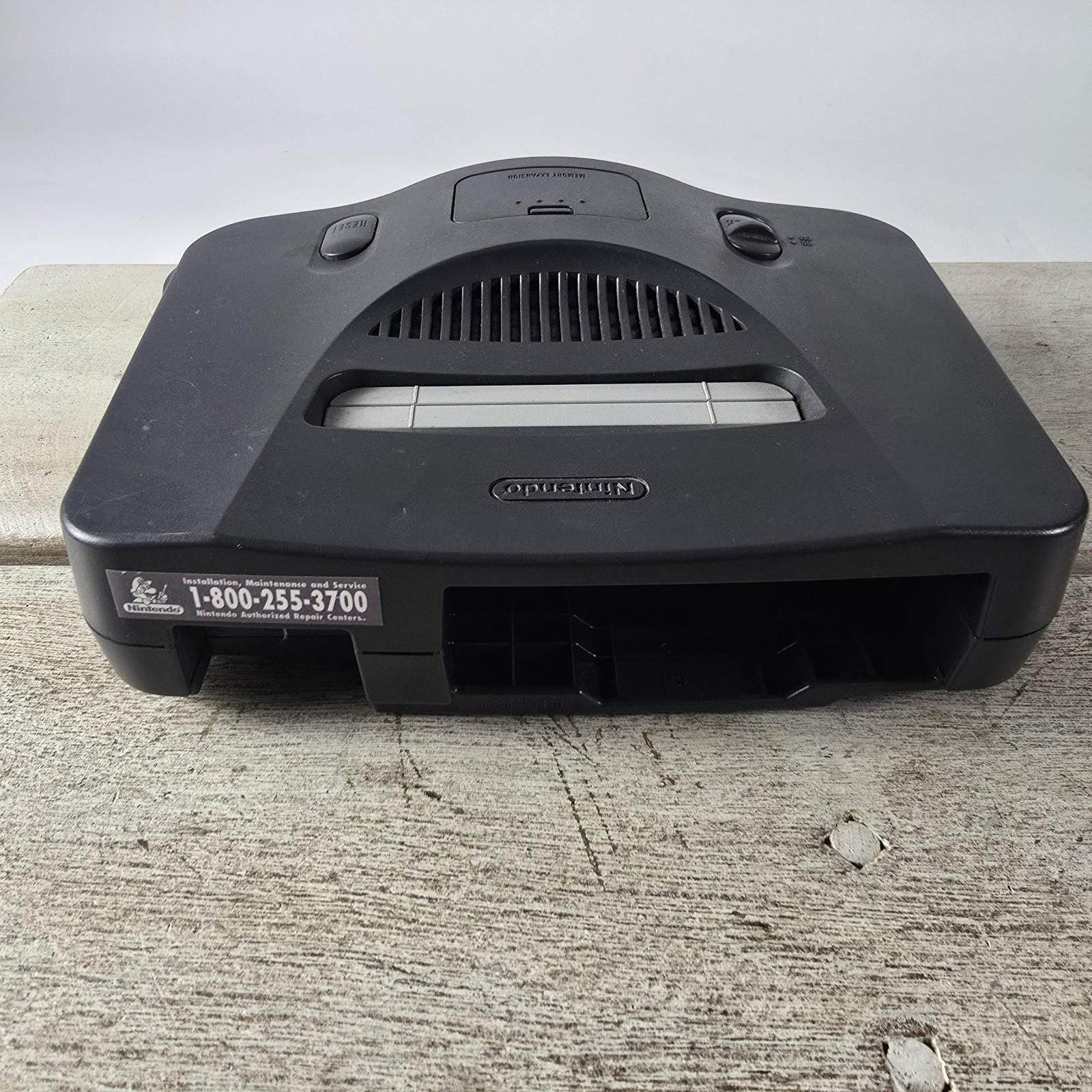 Nintendo 64 (NUS-001) Black Home Console w/ Expansion Pak Light Indicator Works