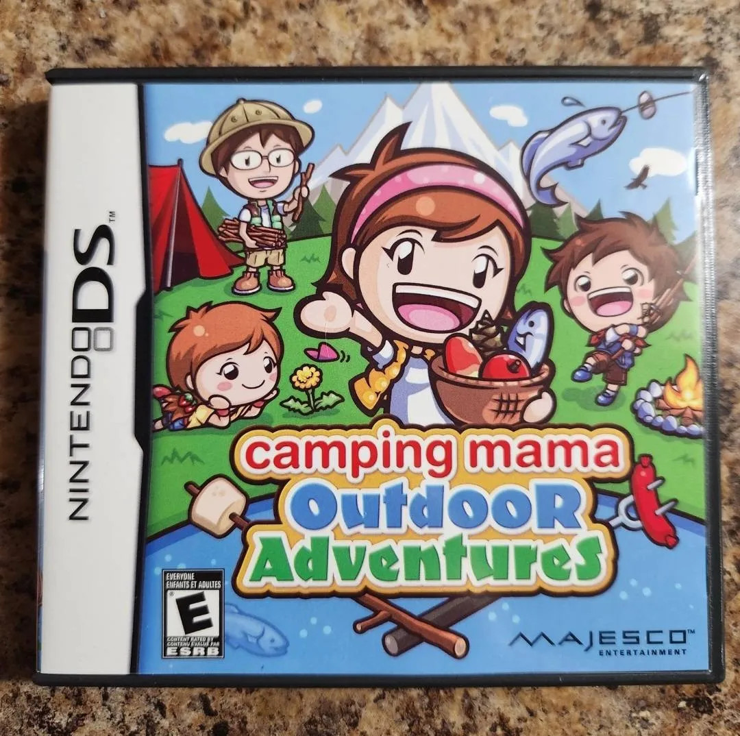 Camping Mama: Outdoor Adventures (CIB, Nintendo DS, 2011) – Game, Case, Manual