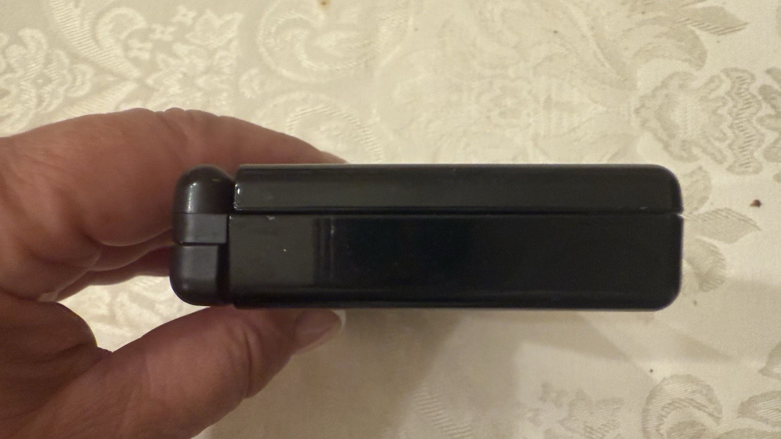 Nintendo DS Lite Black Handheld Console Tested Works Great Stylus & Charger EUC