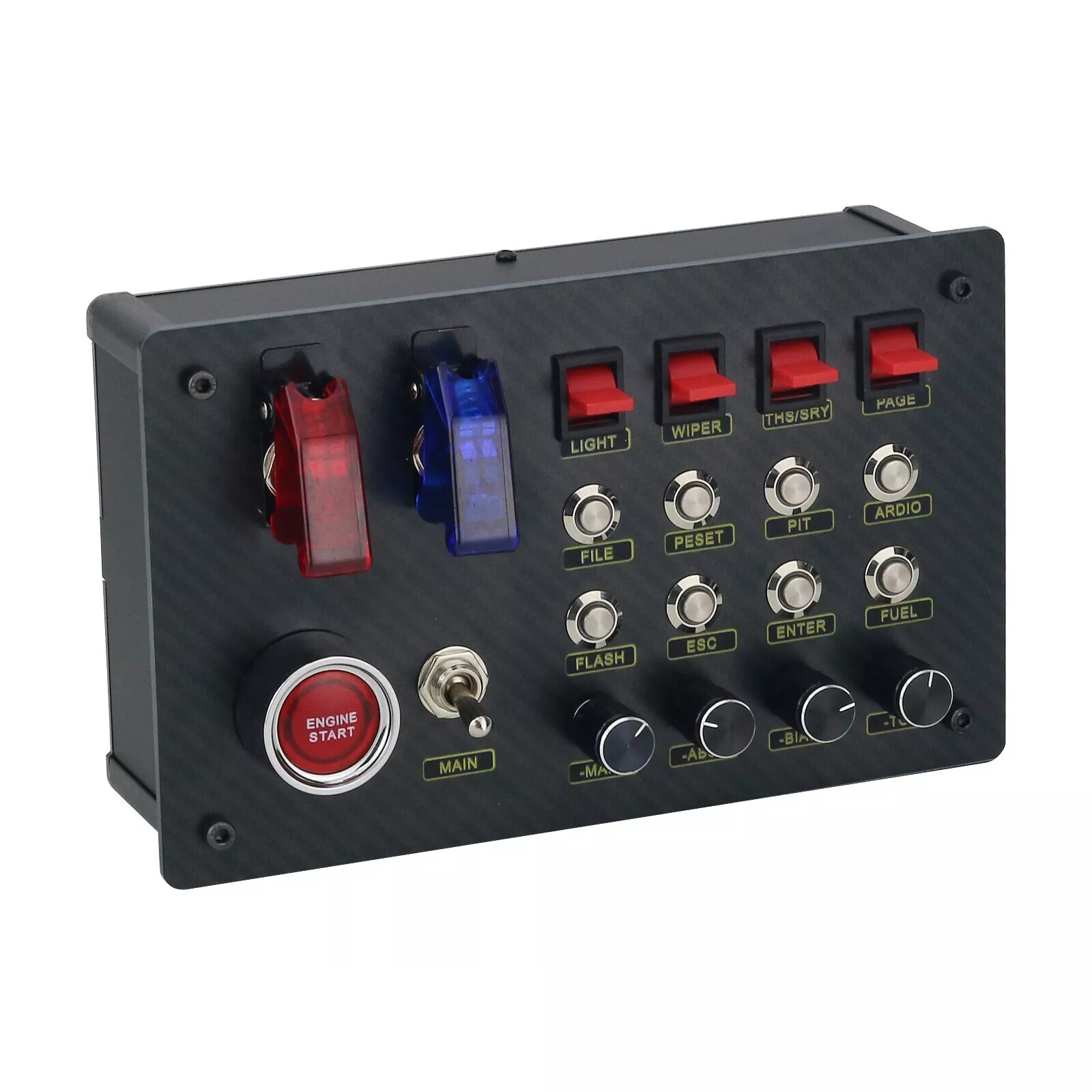 Horizontal Button Box SIM Racing Control Box Simulator for Simagic Fanatec ZQSR