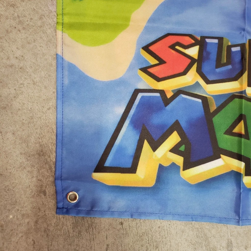 Super Mario 64 Wall Flag Banner Tapestry 2 x 3 Ft, N64