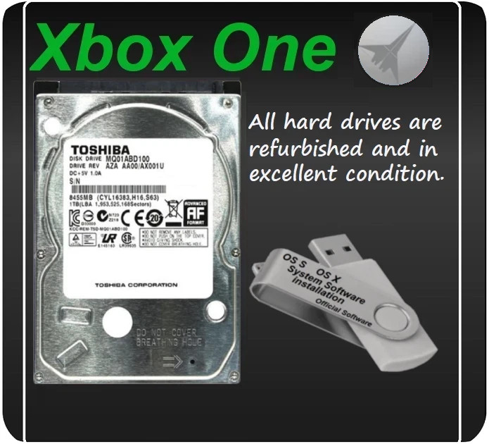 Xbox One X S & Original 1TB Internal Hard Drive 2025 System Software option