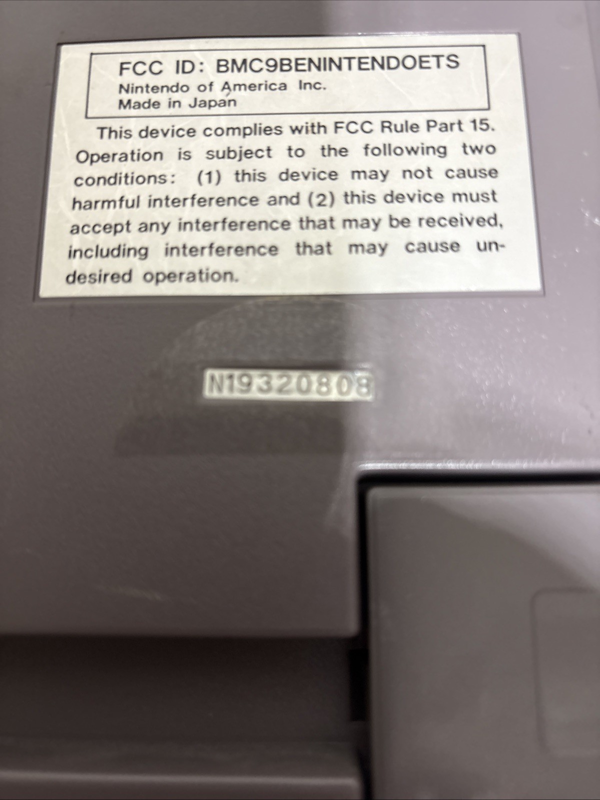 NES Console TESTED As-Is