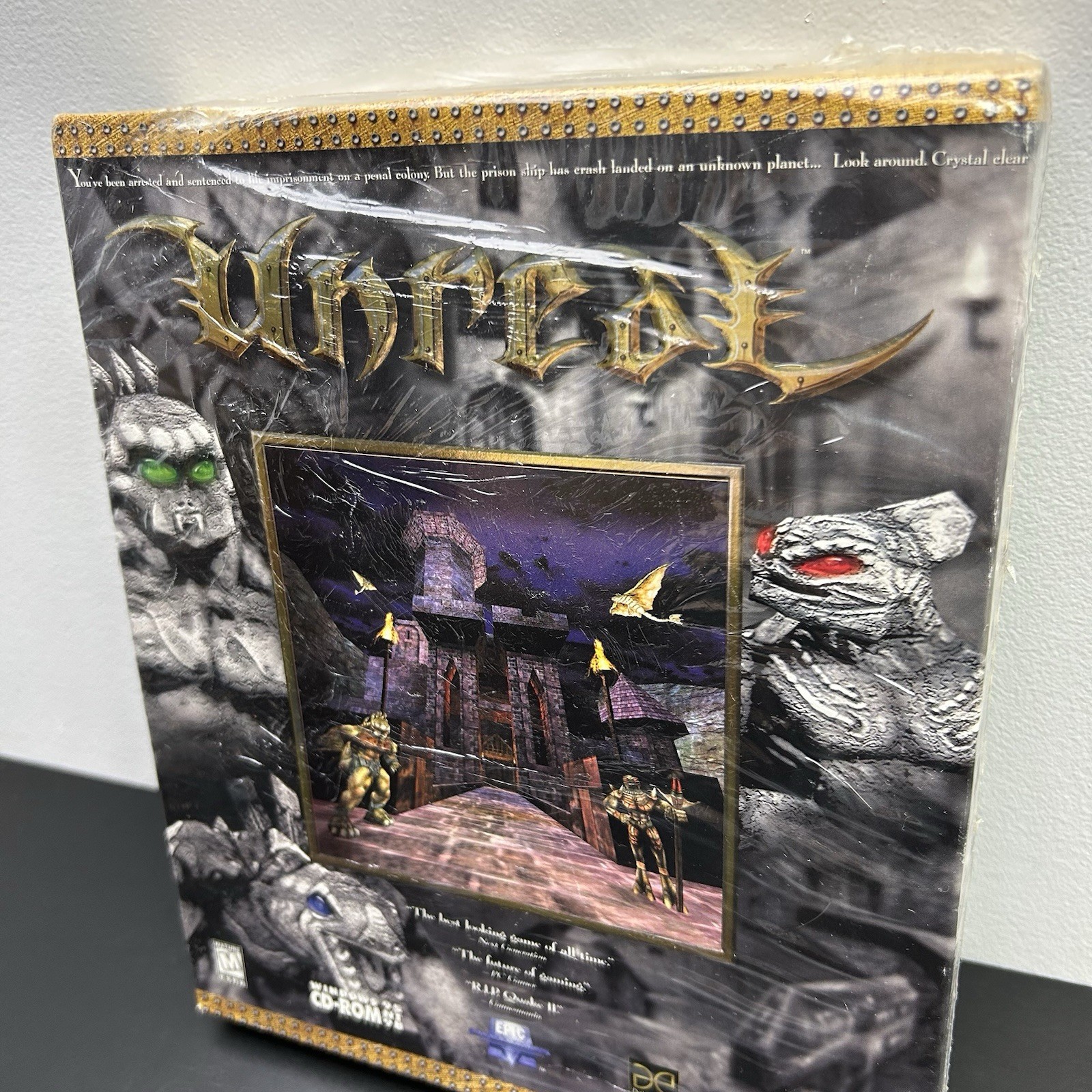 Unreal PC 1998 Big Box Game Windows 95 98 GT Interactive Epic New Sealed
