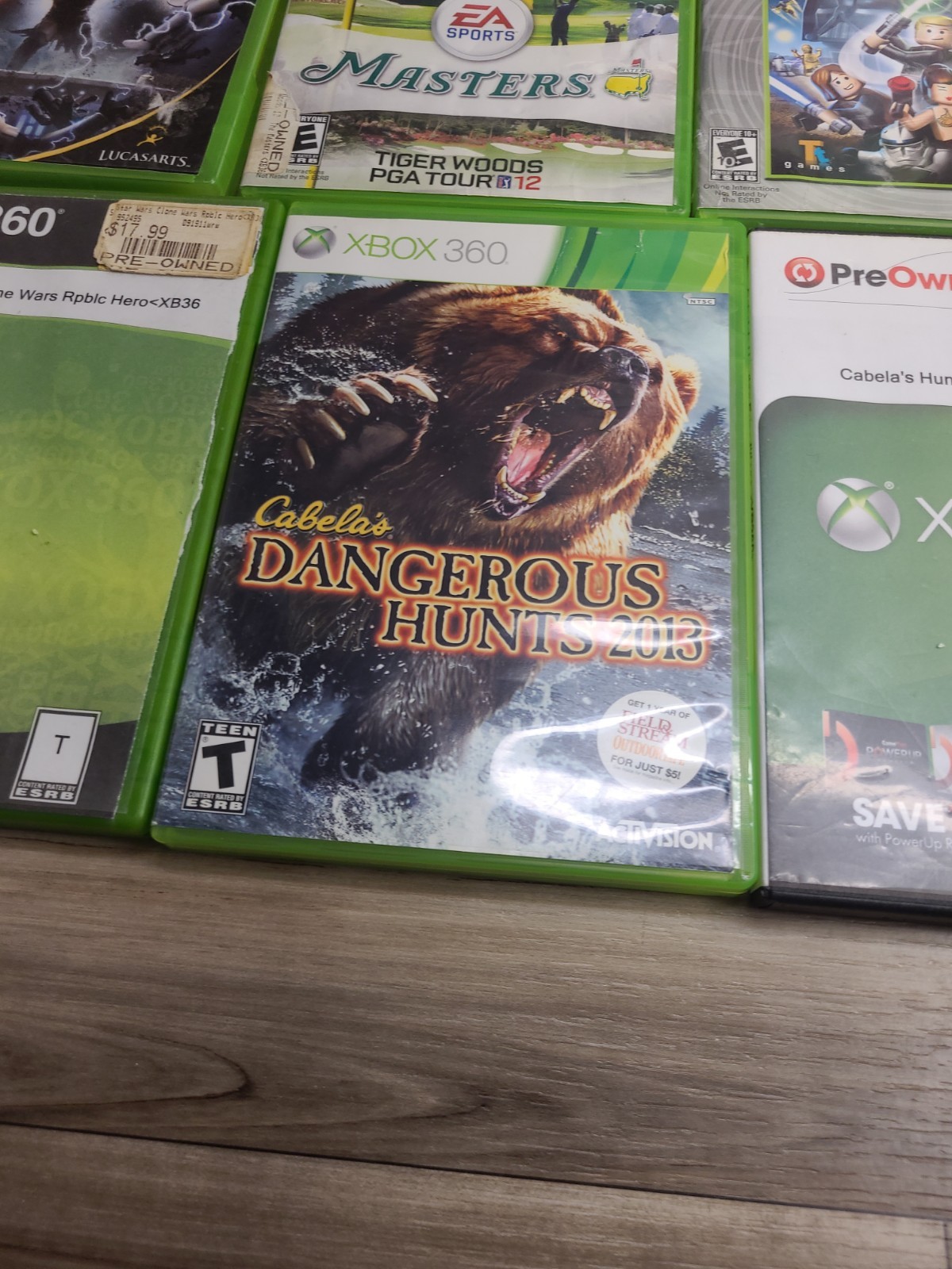 Lot If 10 Xbox 360 Games Civilization Revolution Stat Wars Cabelas Masters