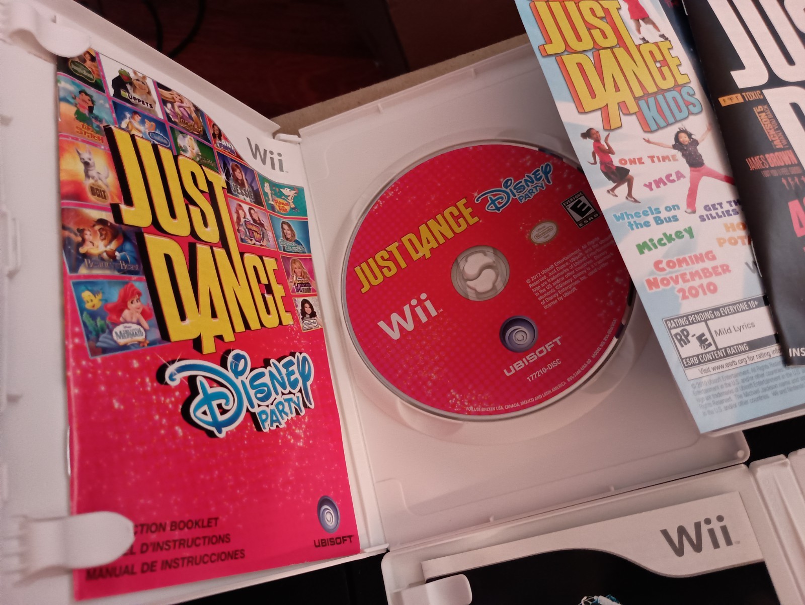 Just Dance 2, Disney, DDR (Nintendo Wii Lot Of 3 Games) CIB Complete w/Manuals