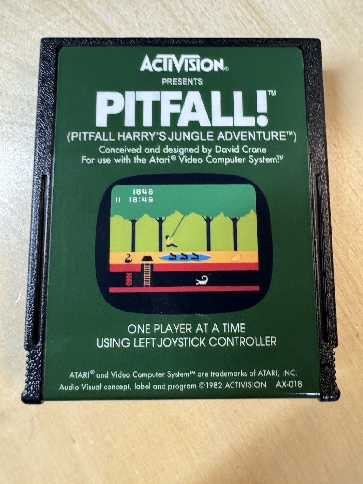 Atari 2600 Pitfall Game Cartridge, 1982, Activision – Nice!