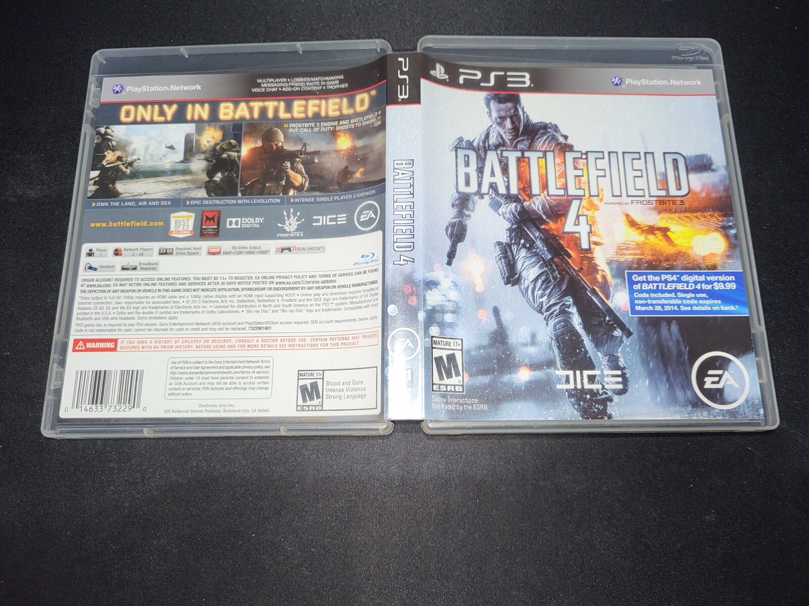 Battlefield 4 Original Rel Sony Playstation 3 PS3 LN perfect condition COMPLETE!