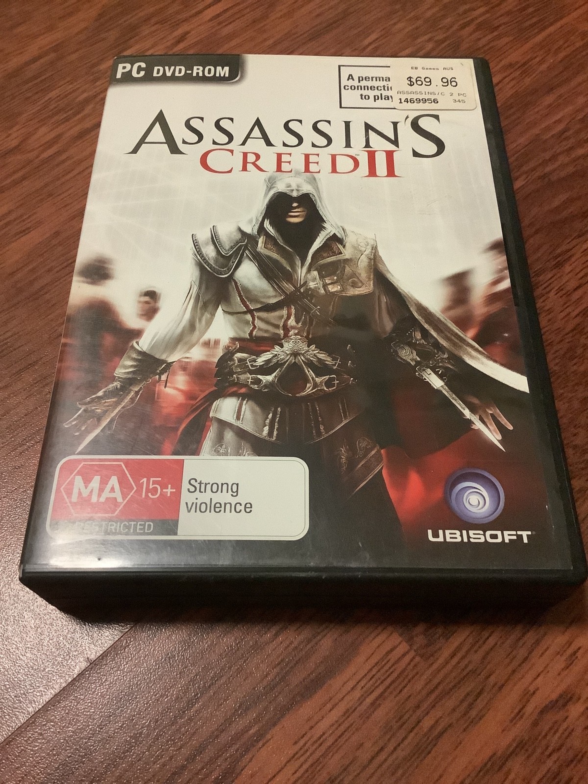 ASSASSINS CREED II PC DVD-ROM 2009 UBISOFT AUSTRALIAN RELEASE LIVE MA15+
