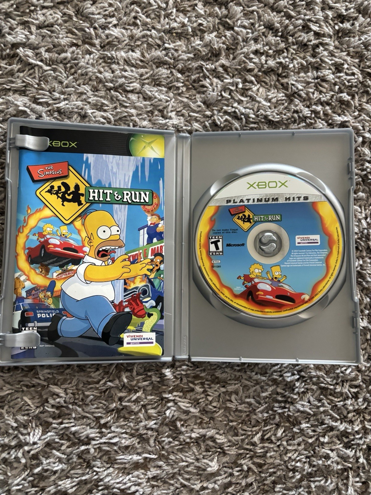 The Simpsons Hit & Run 🚗💨 Microsoft Original OG Xbox 👍 Tested 👩‍🦲 CIB 🚗💨