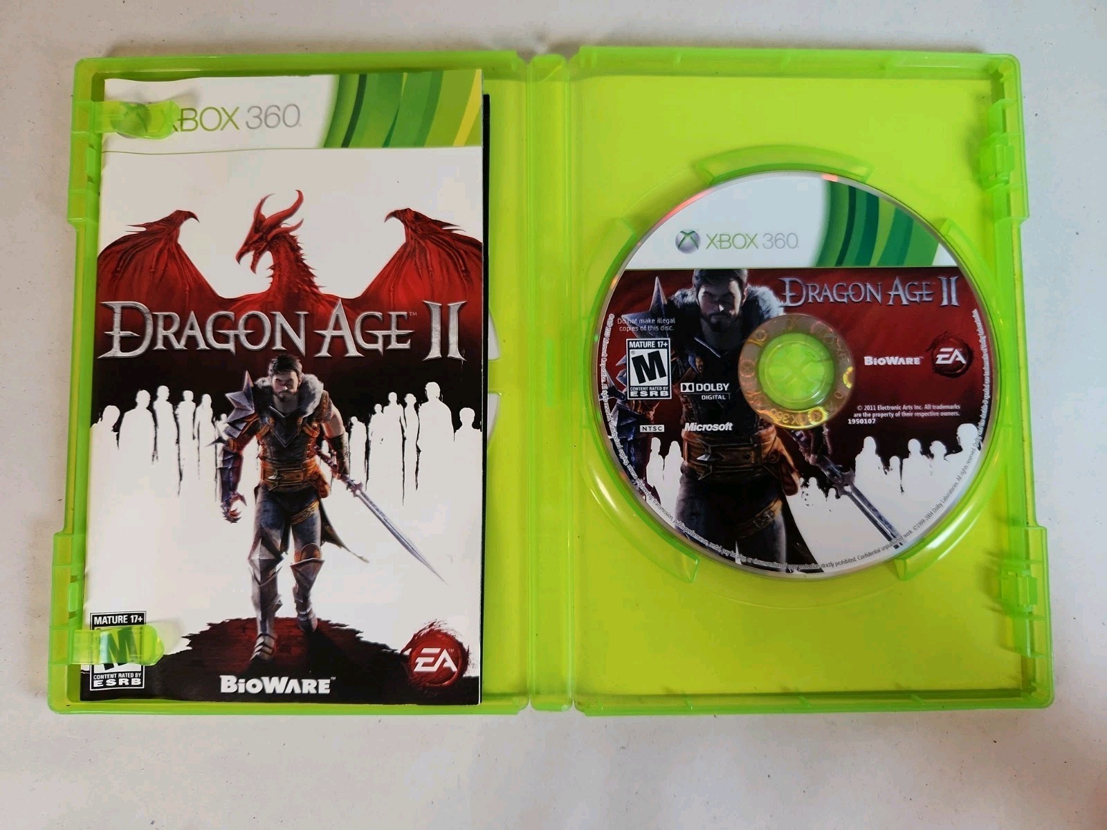 Dragon Age 2 II (Xbox 360, 2011) CIB Complete Mature 17+