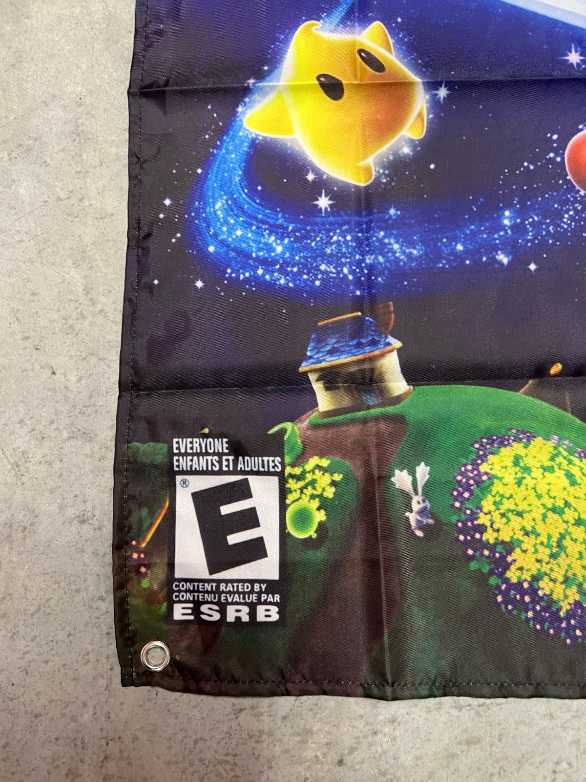 Super Mario Galaxy Wall Flag Banner Tapestry 2 x 3 Ft, Wii