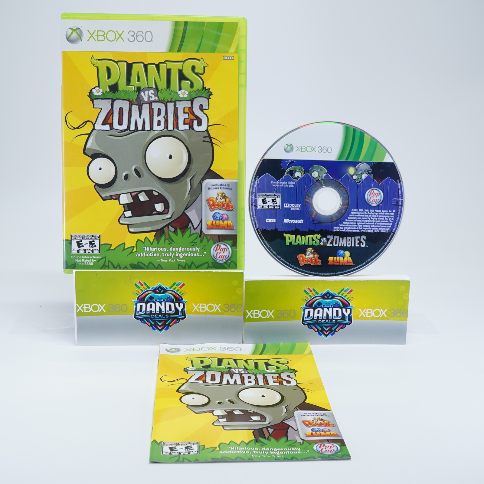 Plants vs. Zombies CIB W/ Manual – Xbox 360