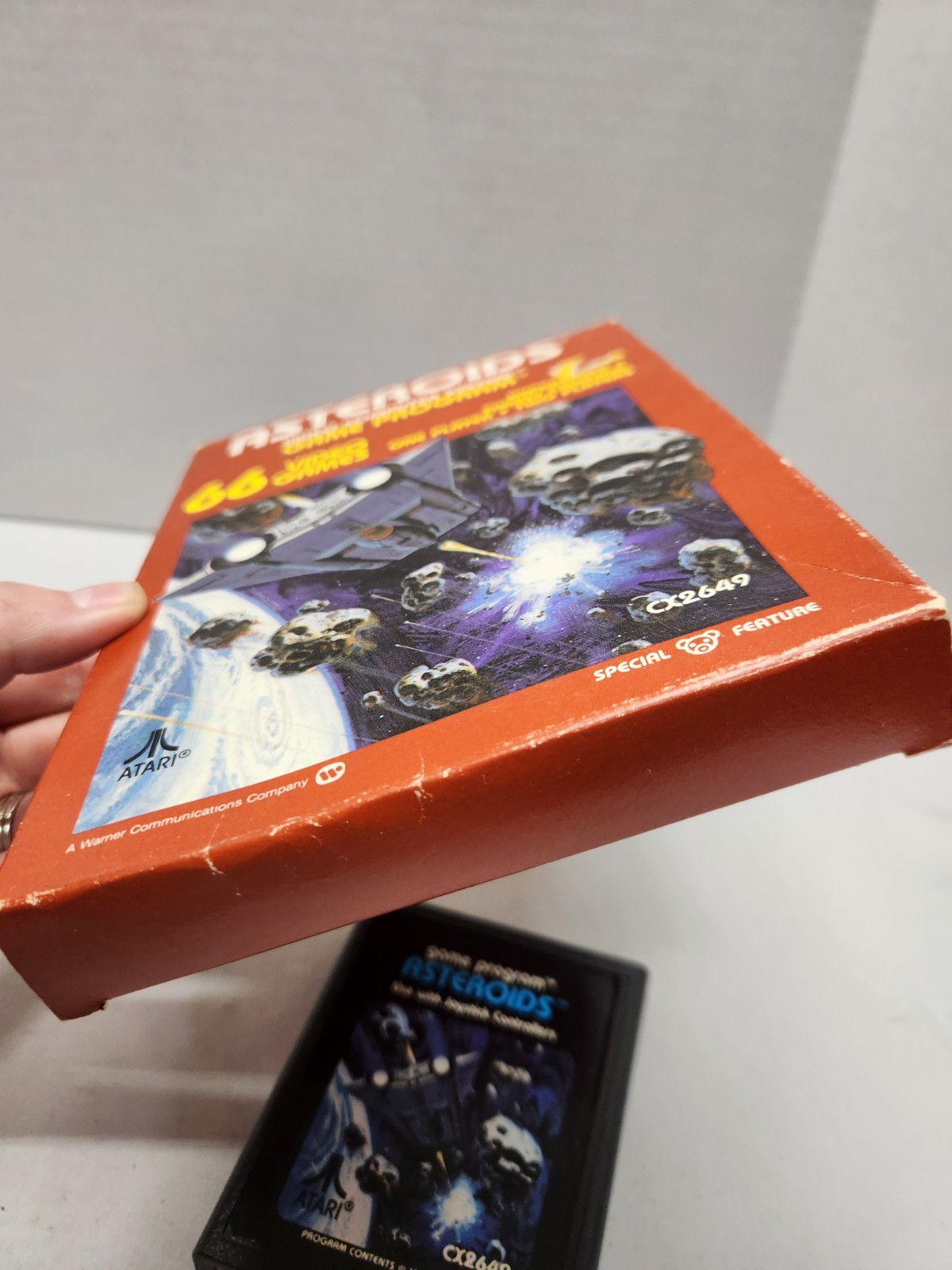 Asteroids (Atari 2600, 1981) Box And Cartridge