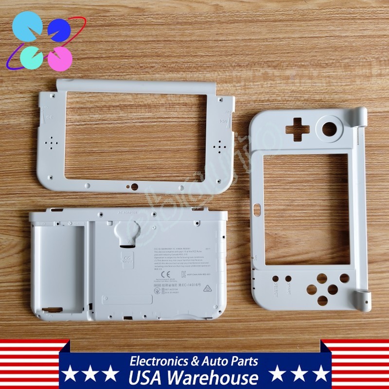 3in1 Top Middle Frame Bottom Housing Shell Case Cover For Nintendo New 3DS XL LL
