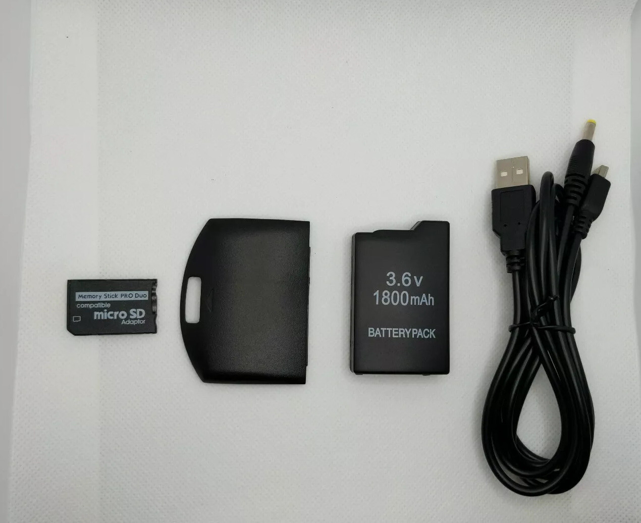Sony PSP 1000 1001 Revival Kit Battery, Charger, Cover, SD Adapter
