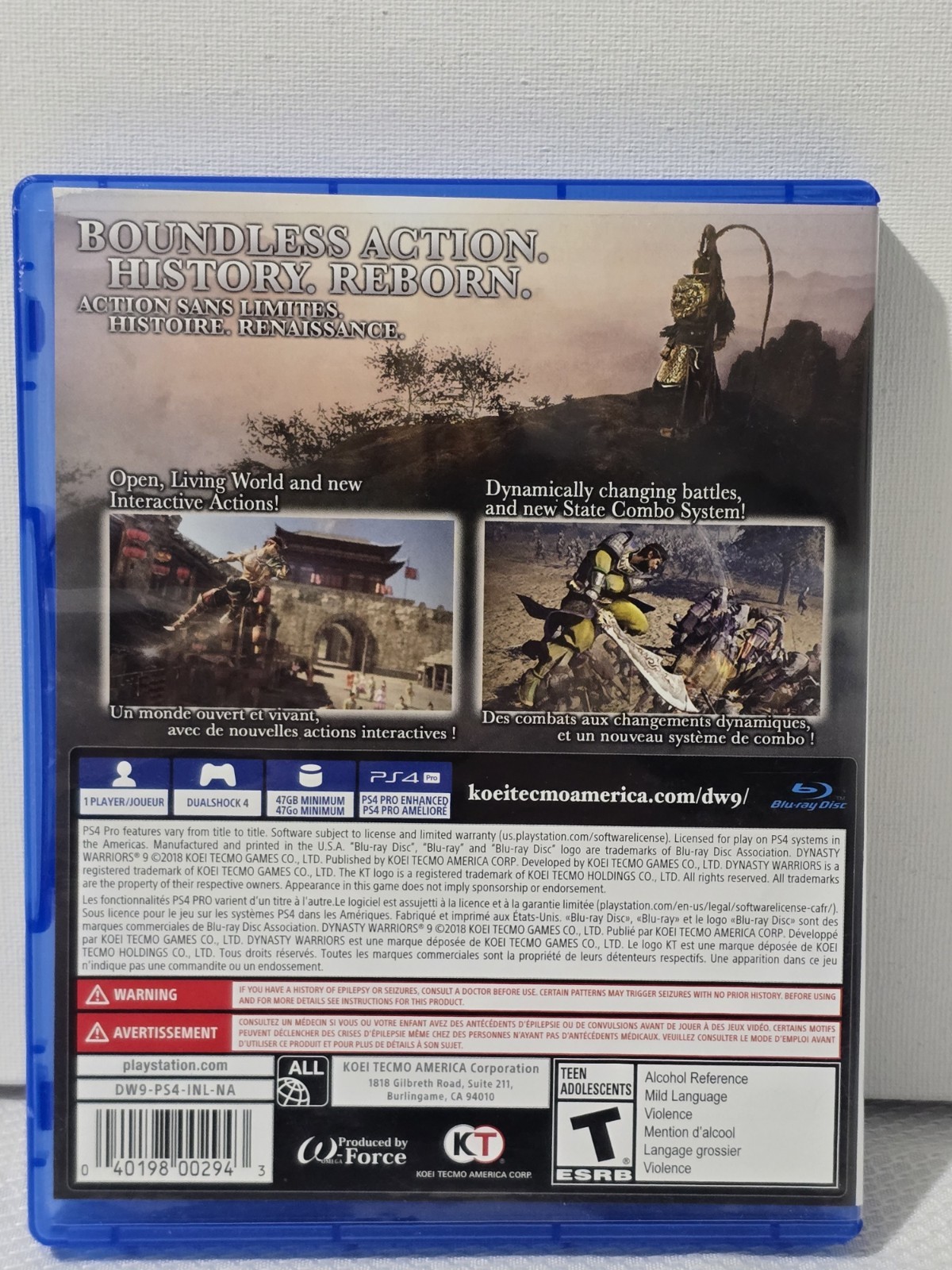 Dynasty Warriors 9 PlayStation 4 Good Condition