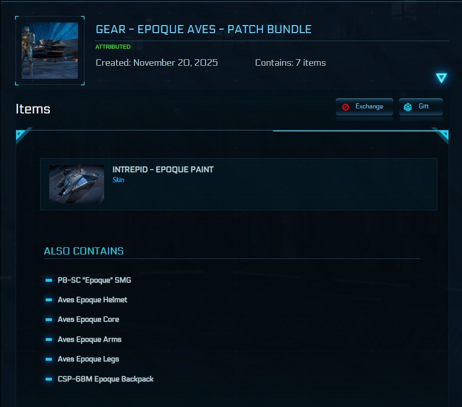 STAR CITIZEN – EPOQUE AVES PATCH BUNDLE (LIMITED ITEM)