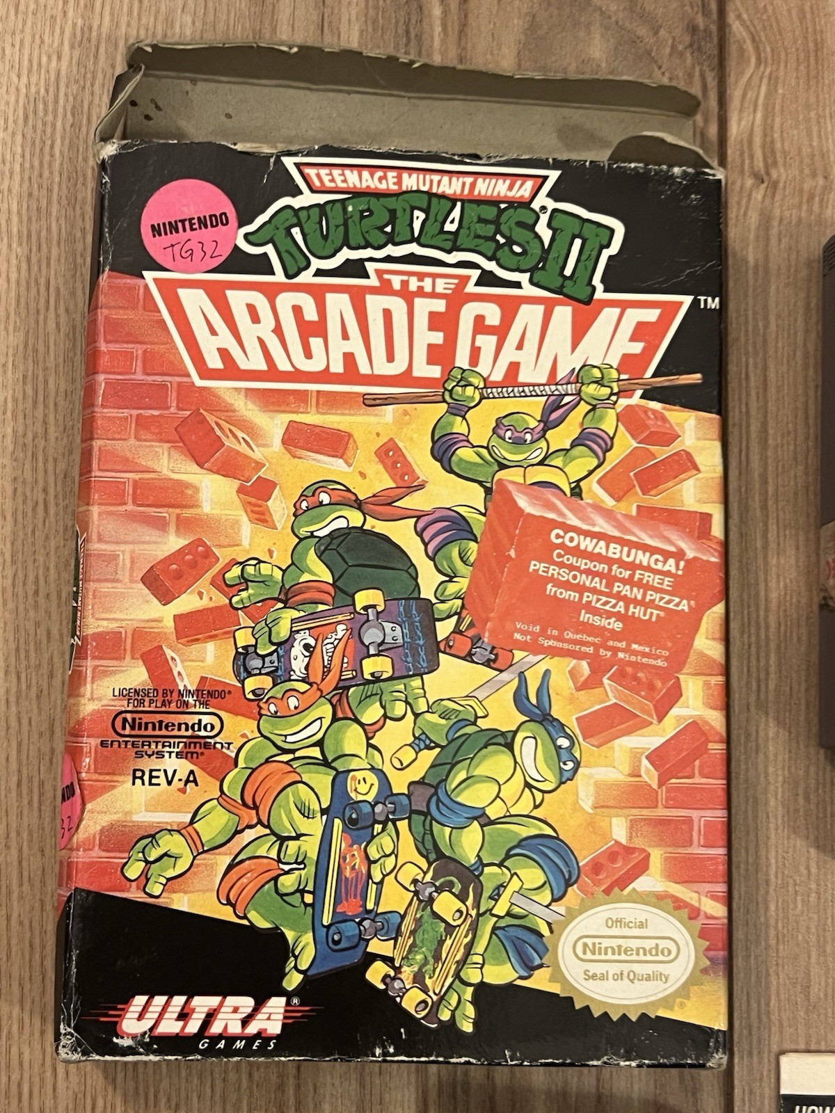 Teenage Mutant Ninja Turtles II: The Arcade Game (Nintendo NES, 1990) No Manual