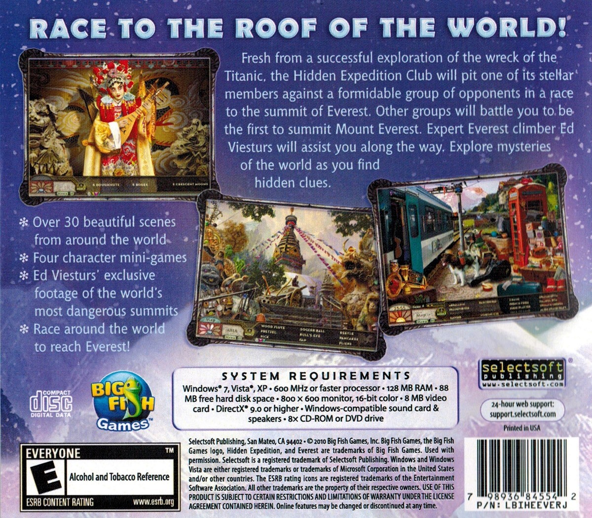 Hidden Expedition Everest Hidden Object Adventure Big Fish Games Software Sealed