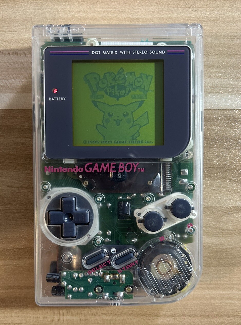 Clear White Nintendo Game Boy Original DMG-01 Handheld System