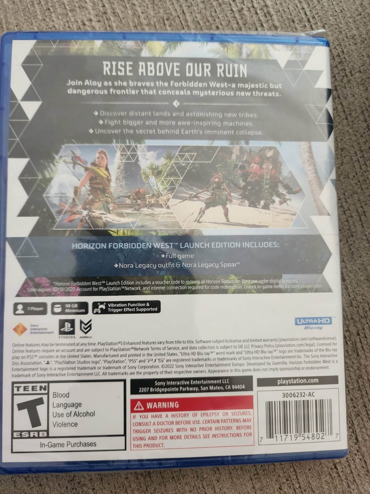 Horizon Forbidden West (PS5) – Launch Edition – NEW Sealed Free Shipping