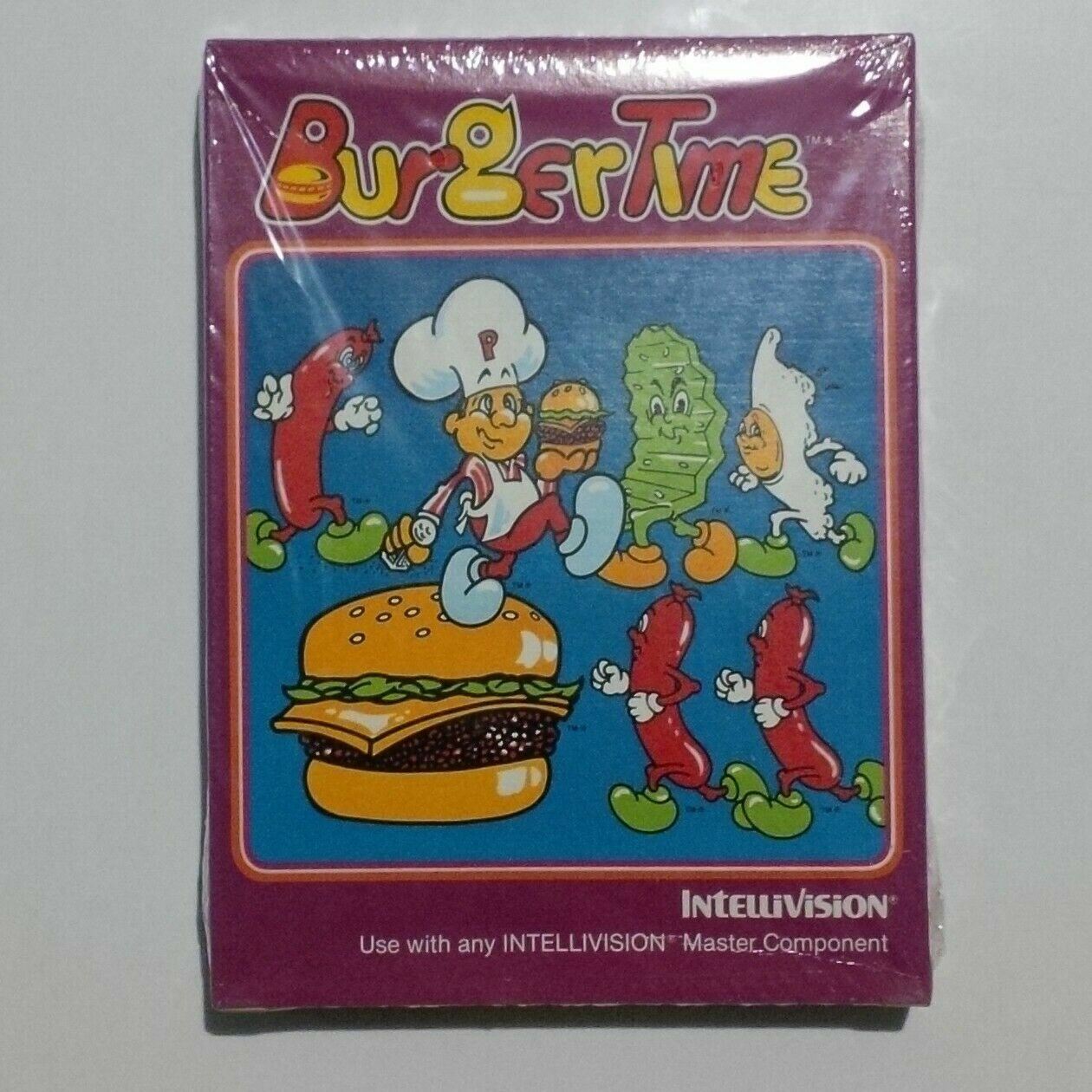 Intellivision BurguerTime New Old Stock Sealed Data East Usa 1983 Singapore