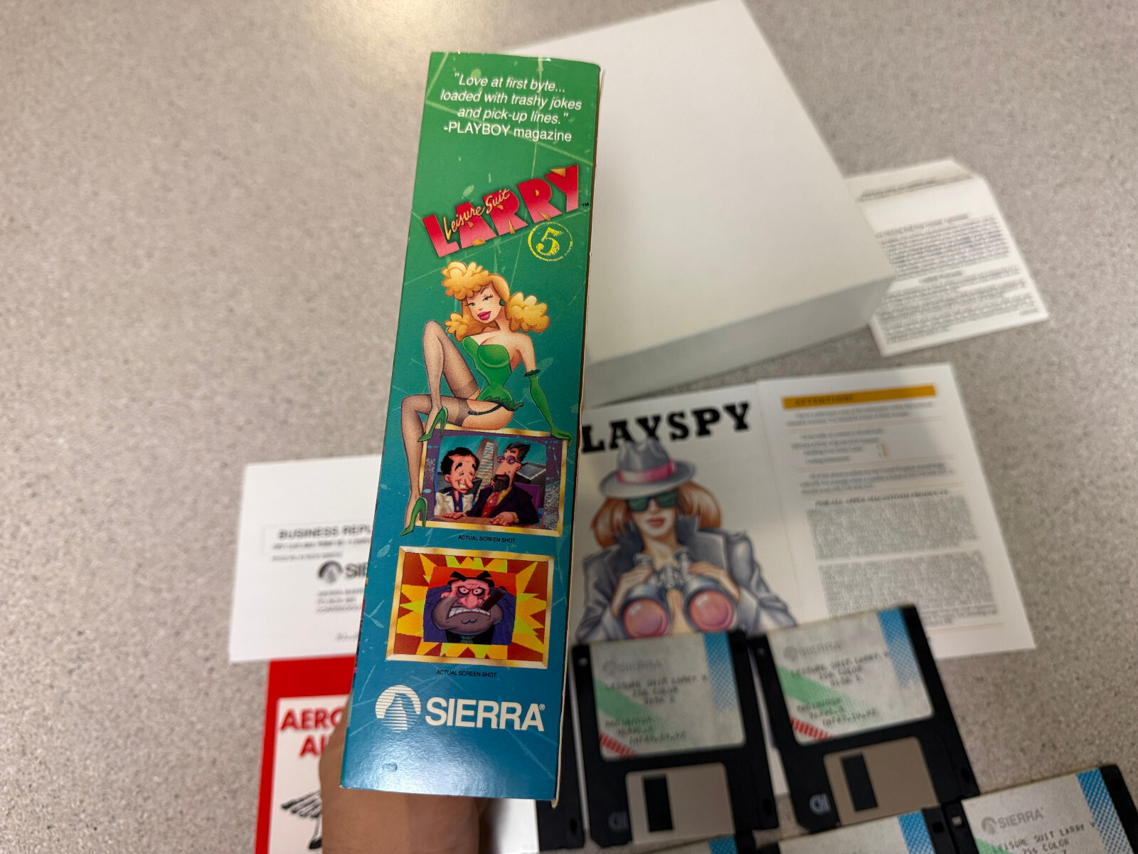 Leisure Suit Larry 5 Passionate Patti For Color Mac Macintosh Sierra Box. READ