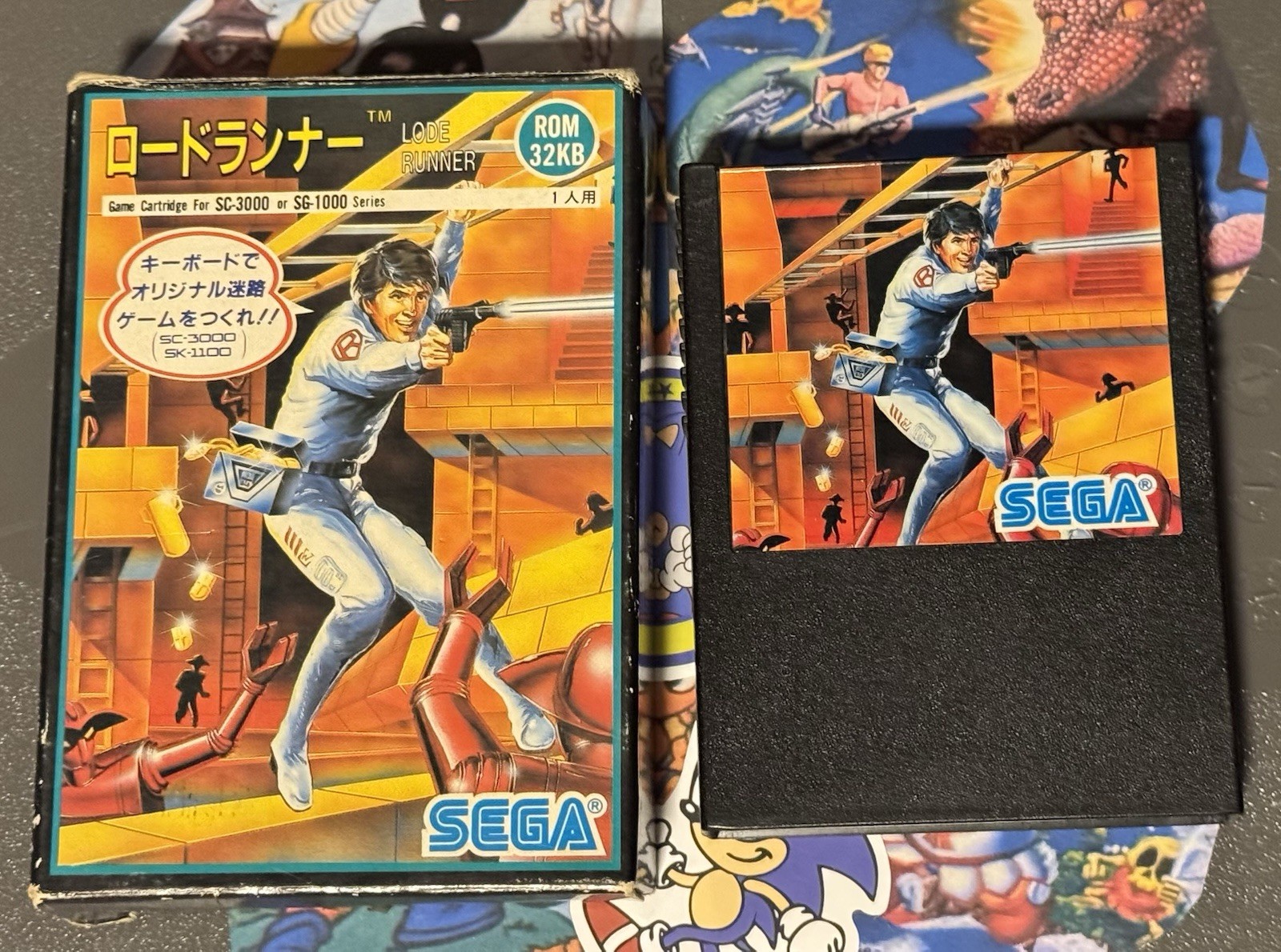 Lode Runner Sega SG-1000 Mark III In Box Japan Import US Seller TESTED