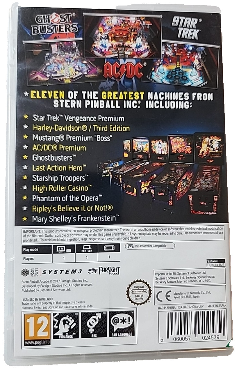 Stern Pinball Arcade – (Nintendo Switch) – EU English Release
