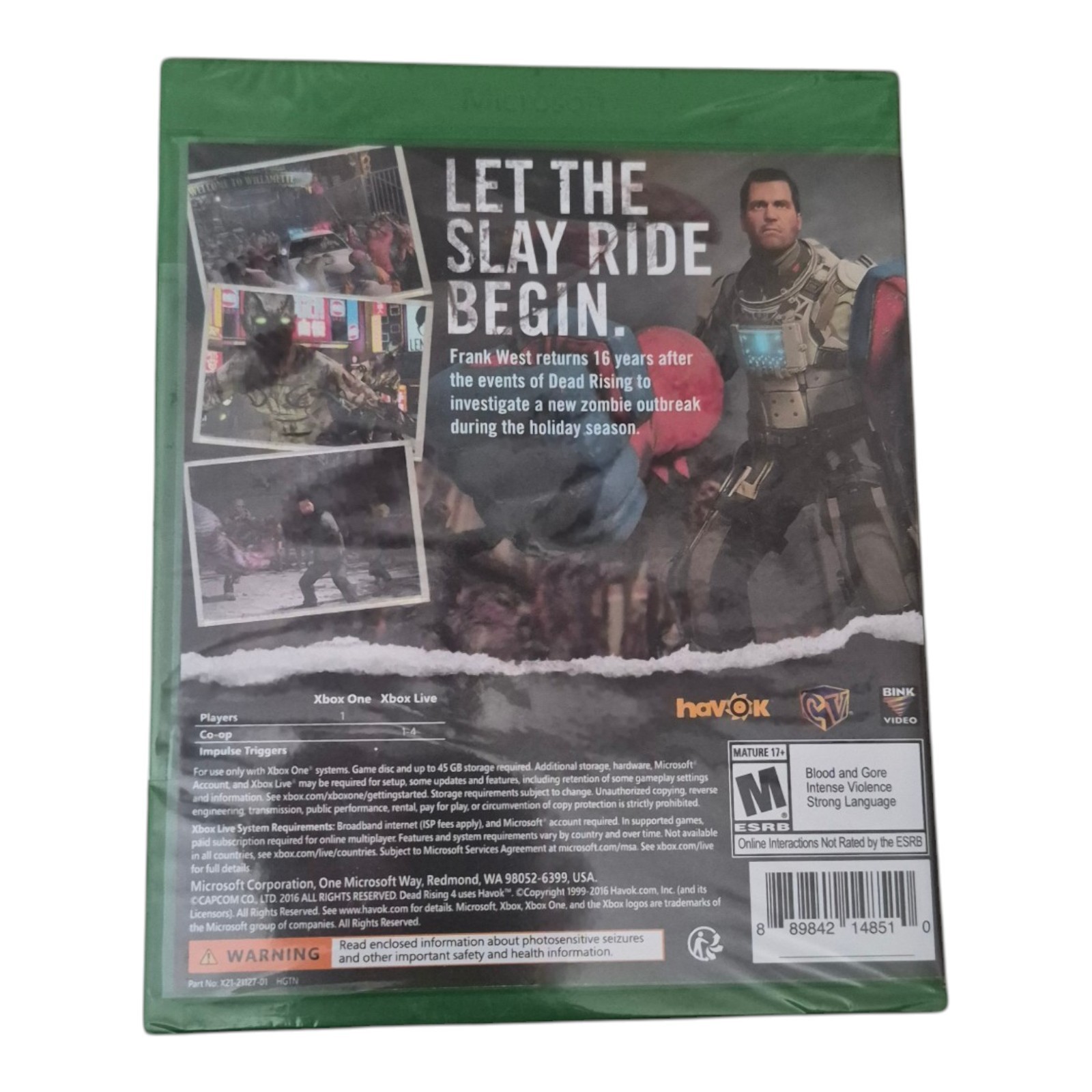 Dead Rising 3&4 for X-Box 360, Sealed