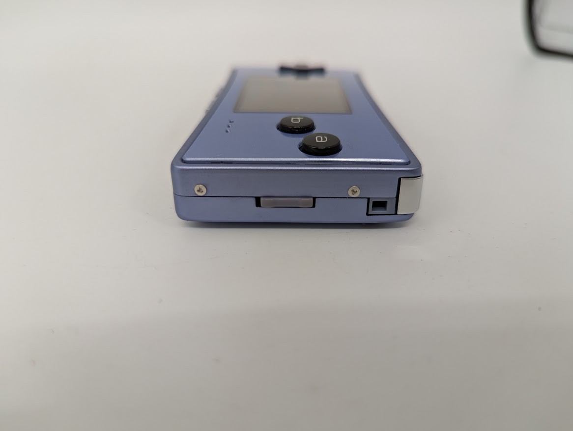 B26 Nintendo Gameboy micro console Blue Japan w/box manual pouch fx
