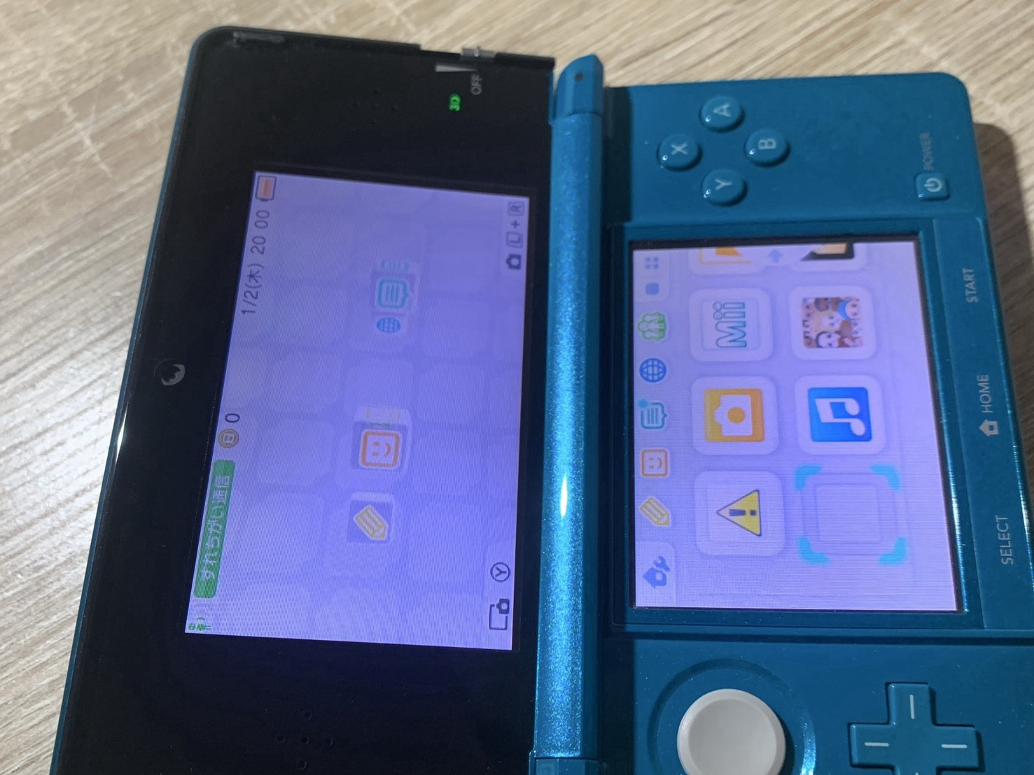 1169 Nintendo 3DS Aqua Blue Excellent TESTED