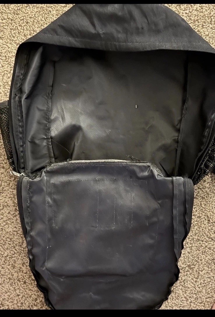Vintage Sony PlayStation Console Promo PS1 Logo Black Padded Backpack Carry Bag
