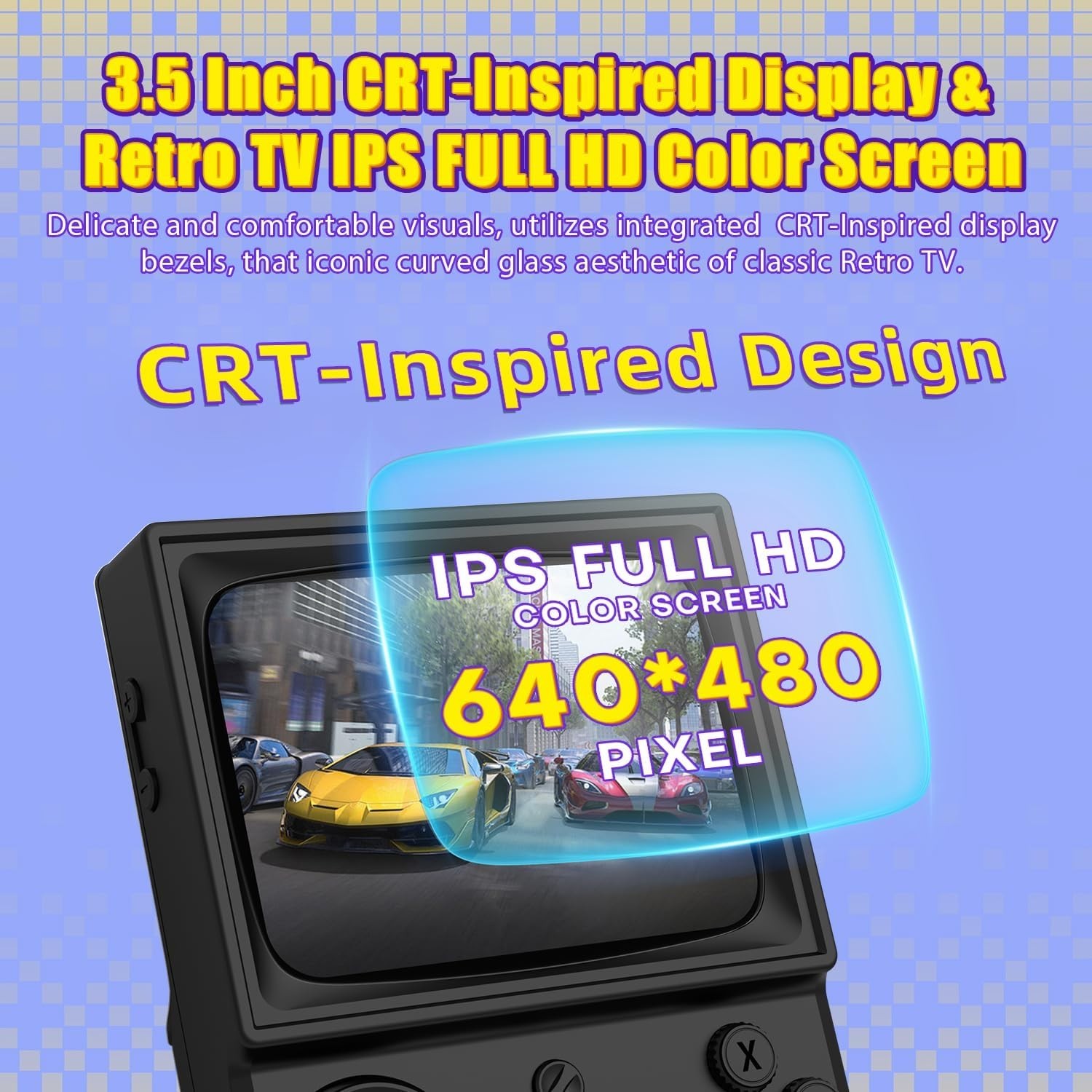 All-in-One R36T Gaming Console – 64GB Storage, Online Multiplayer, Portable Case