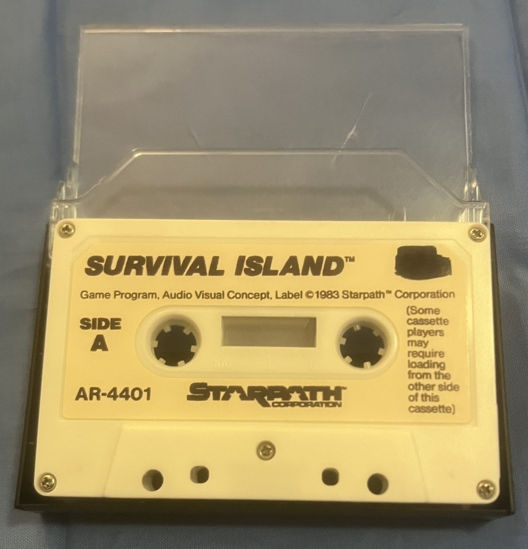SURVIVAL ISLAND Starpath Arcadia Atari 2600 Supercharger Hard To Find Rare (A+)