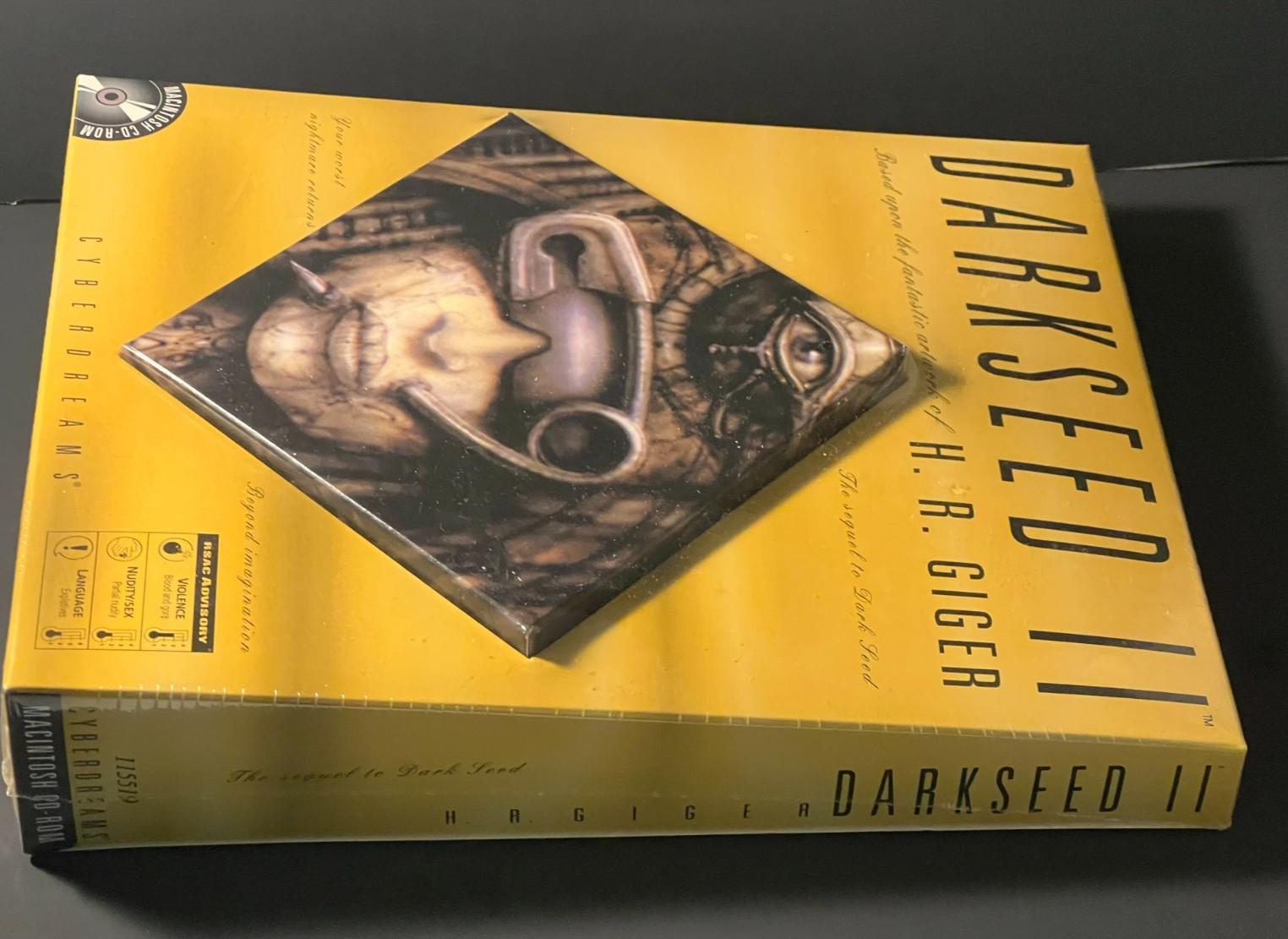 Darkseed II Dark Seed 2 Mac Version Trapezoid Big Box H.R. Giger NEW PC 1995