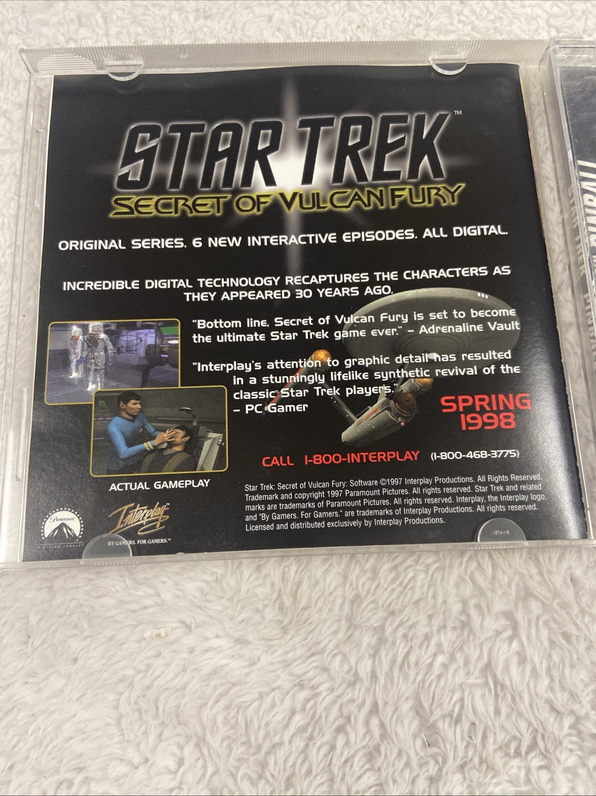 Star Trek Pinball Interplay Windows 95 PC CD ROM 1997 Action Arcade Game