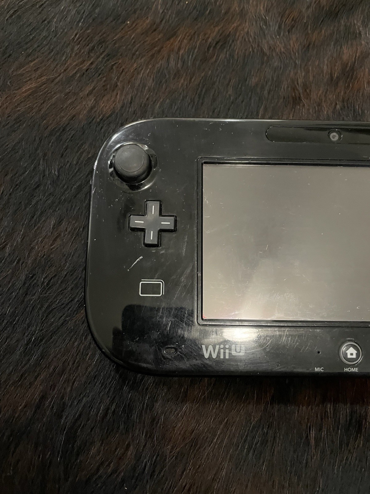 Nintendo Wii U WUP-010 Gamepad Only Black Works Tested