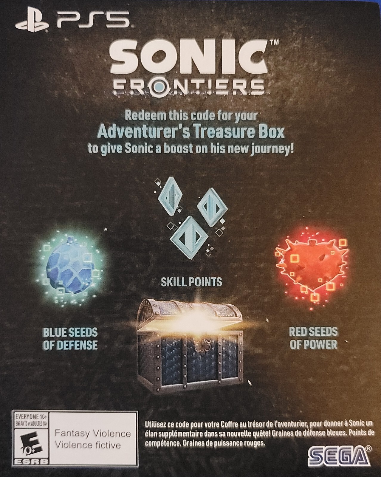 Sonic Frontiers Preorder Bonus Content PS4 / PS5