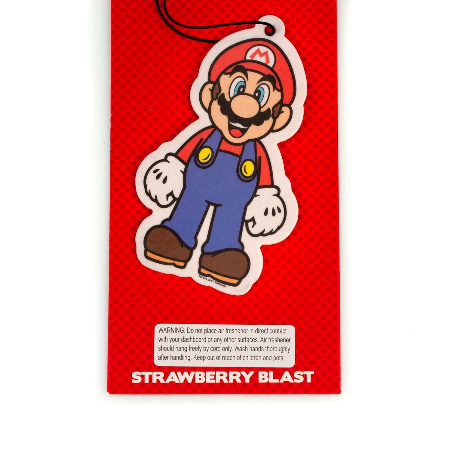 Super Mario – Mario Air Freshener | Licensed Nintendo Accessory-Strawberry Scent