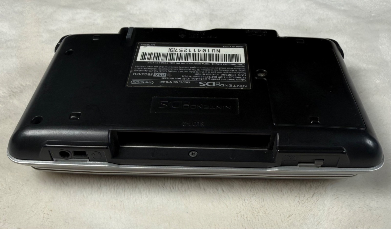 Original Nintendo DS Silver Console NTR-001 (NO CHARGER)
