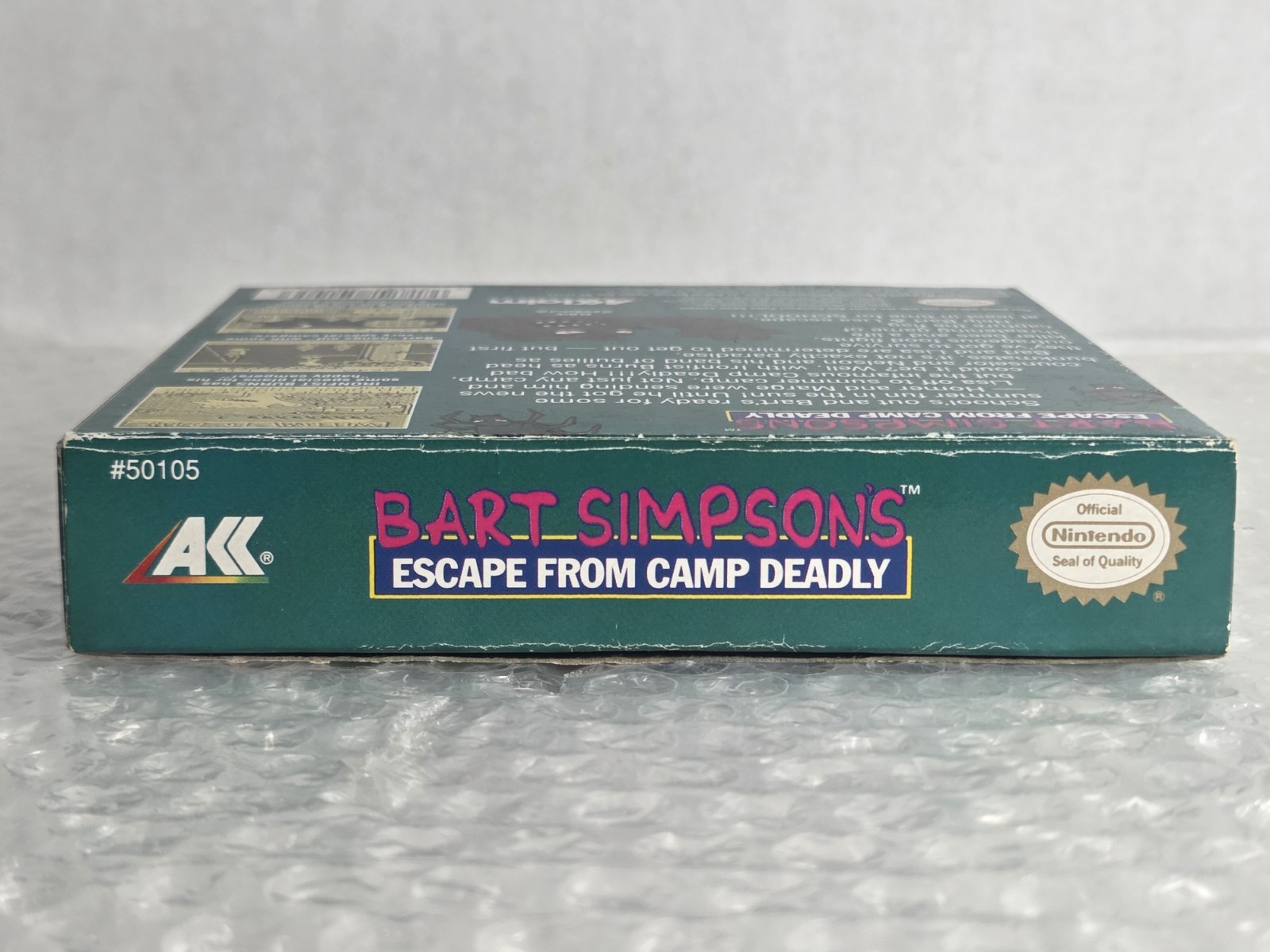 Bart Simpson’s Escape From Camp Deadly Nintendo Game Boy Complete CIB Tested Akl