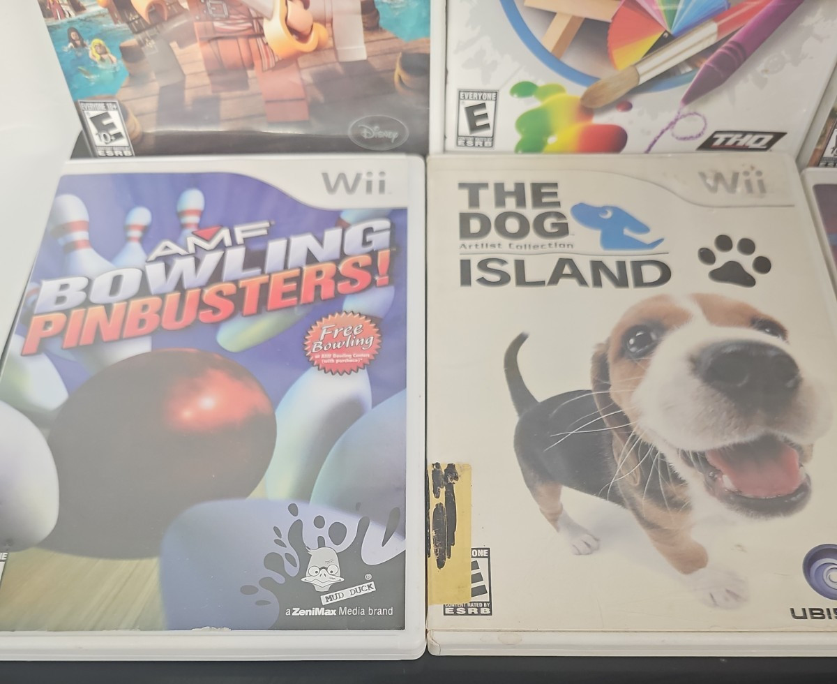 Wii Console Bundle U Draw Studio Nunchuck 7 Games Cars Pirates Gamecube Compatib