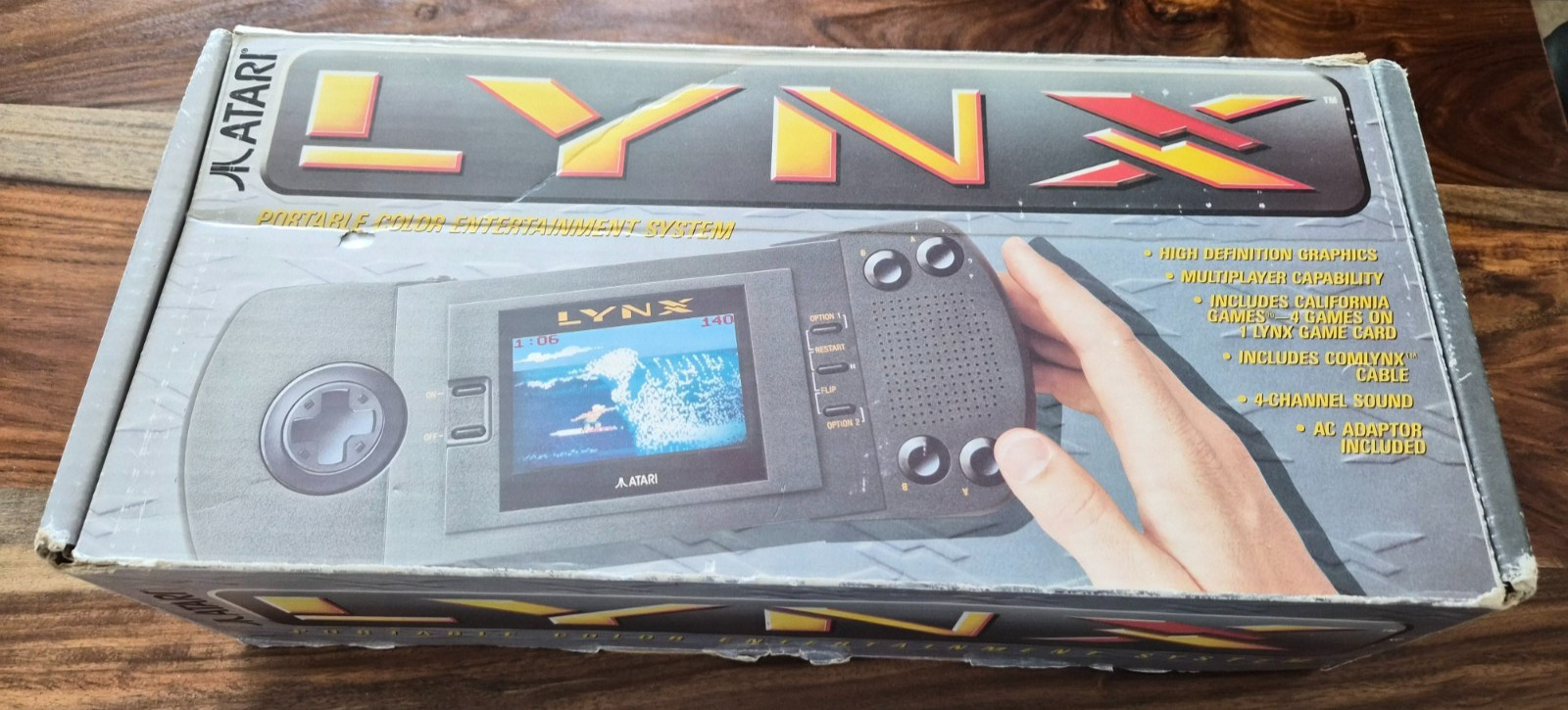 Vintage Atari Lynx Console Box Only w/ Foam Inserts Mint Condition NO SYSTEM
