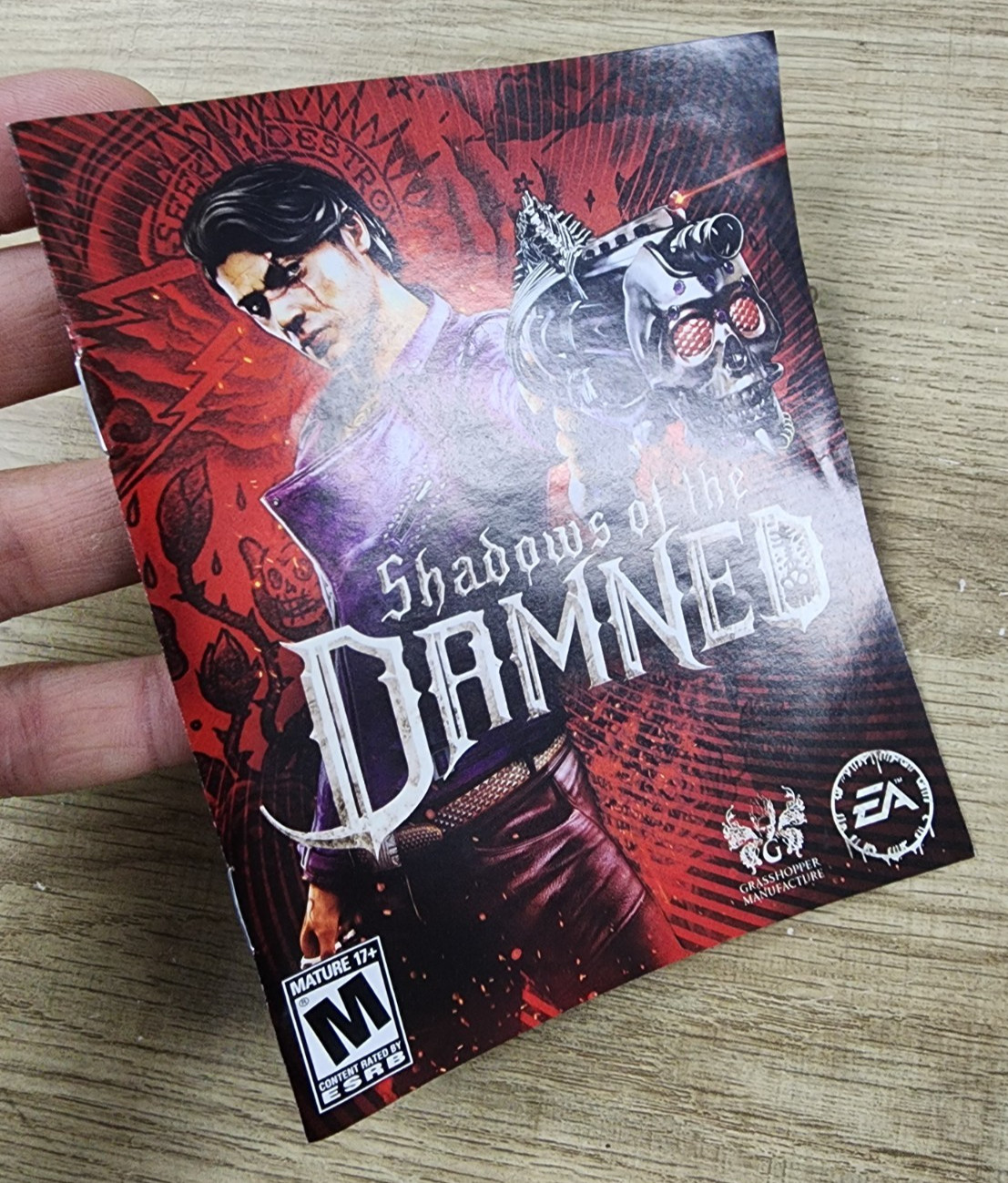 USED AUTHENTIC MANUAL ONLY – NO GAME NO BOX -) SHADOWS OF THE DAMNED (- PS3